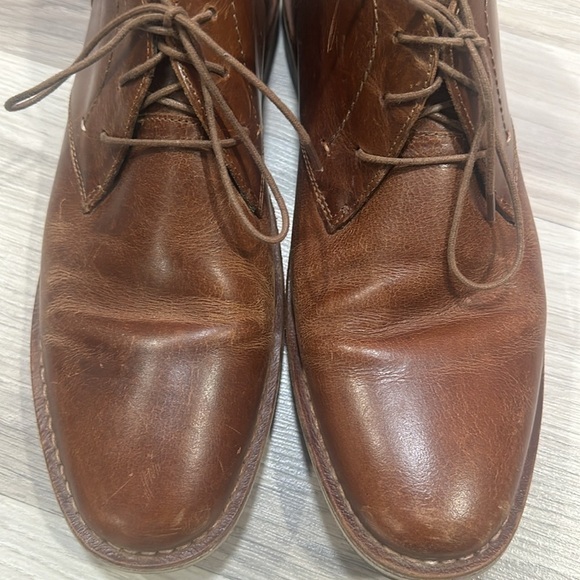 STEVE MADDEN Men’s Brown Leather Chukka Ankle Boots Size 9.5 main image 4